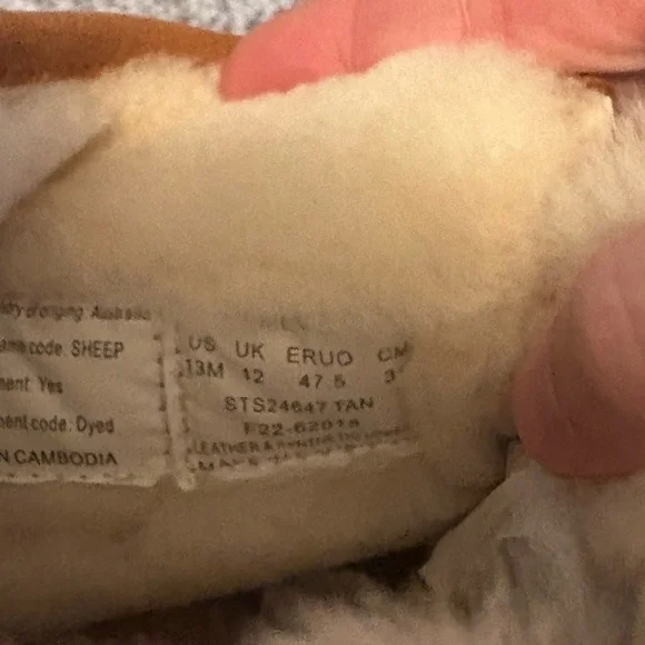 NWOT Sperry Men's Tan Leather Boots Size 13 - Picture 4 of 4